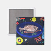 Um den Fisch herum, Paul Klee Magnet (Vorderseite/Rückseite)