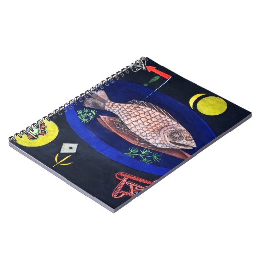 Um den Fisch herum, Paul Klee Notizblock (Linke Seite)