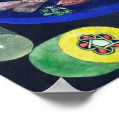 Um den Fisch herum, Paul Klee Poster (Ecke)