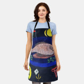 Um den Fisch herum, Paul Klee Schürze (Getragen)