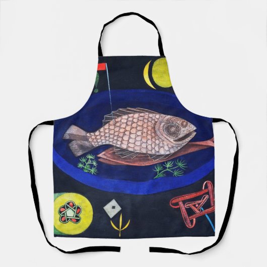 Um den Fisch herum, Paul Klee Schürze (Vorderseite)