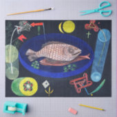 Um den Fisch herum, Paul Klee Seidenpapier (Basteln)