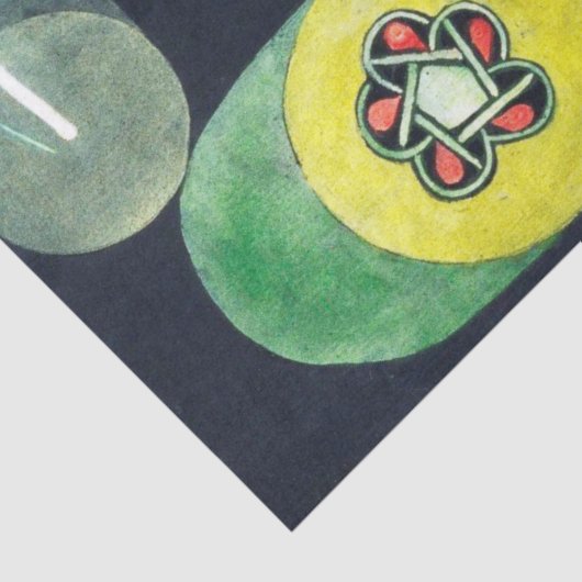 Um den Fisch herum, Paul Klee Seidenpapier (Ausschnitt)