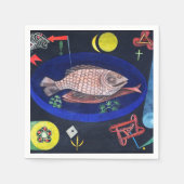Um den Fisch herum, Paul Klee Serviette (Vorderseite)