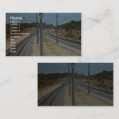 Um die Biegung brennt Strand-Eisenbahn-Brücke in Visitenkarte (Vorne/Hinten)