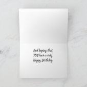 UM DIE HOFFNUNG ZU LADEN, DASS WIR EINEN GLÜCKLICH KARTE (Innenseite)