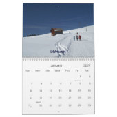 um die Schweiz in 12 Monate Kalender (Jan 2027)