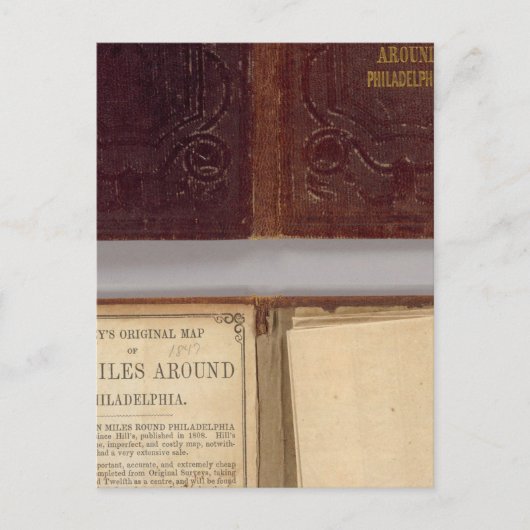 Um die Stadt Philadelphia Postkarte (Vorderseite)