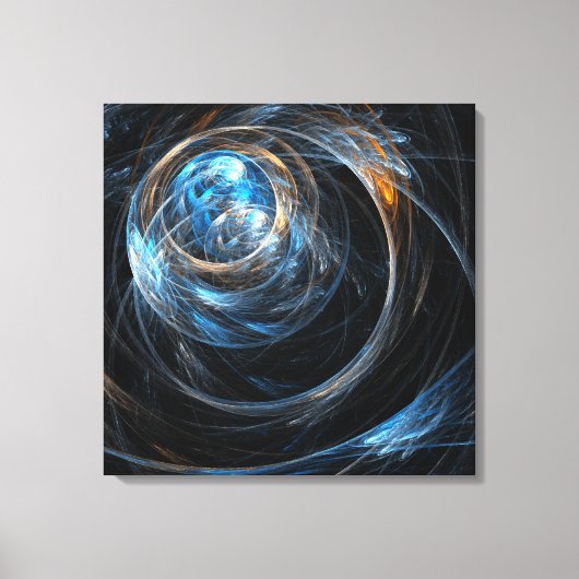 Um die Welt Abstrakte Kunst gezaubert Canvas Print Leinwanddruck (Vorderseite)