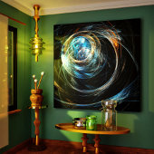 Um die Welt Abstrakte Kunst gezaubert Canvas Print Leinwanddruck