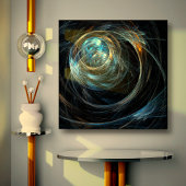 Um die Welt Abstrakte Kunst gezaubert Canvas Print Leinwanddruck