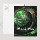 Um die Welt grün danke Ihnen Postcard Postkarte (Vorne/Hinten)