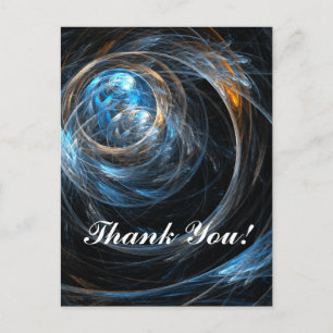 Um die Welt Vielen Dank Postcard Postkarte