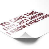 Um die Zeit Retten, nehmen wir einfach an, ich ken Fotodruck (Ecke)