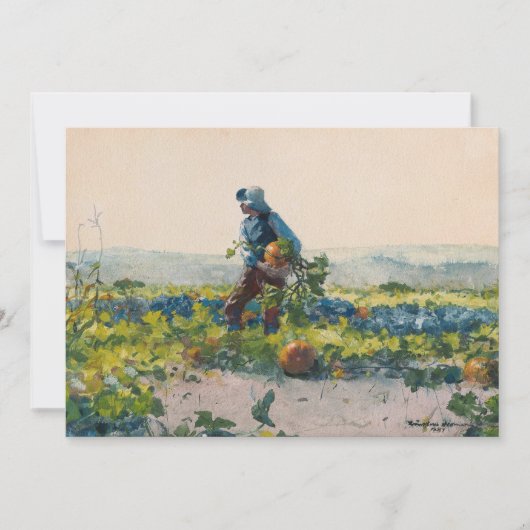 Um ein Bauer-Junge zu sein | Winslow Homer (Vorderseite)