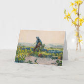 Um ein Bauer-Junge zu sein | Winslow Homer Karte (Gelbe Blume)