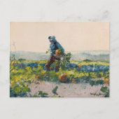 Um ein Bauer-Junge zu sein | Winslow Homer Postkarte (Vorderseite)