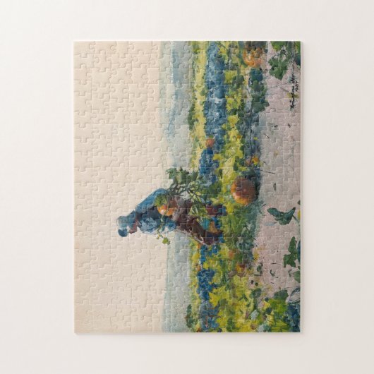 Um ein Bauer-Junge zu sein | Winslow Homer Puzzle (Vertikal)