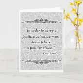 Um ein positives - positives Zitat Karte (Gelbe Blume)