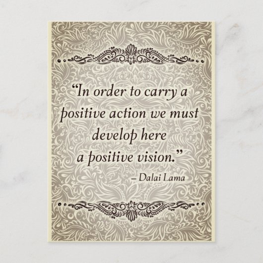 Um ein positives - positives Zitat Postkarte (Vorderseite)