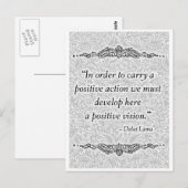 Um ein positives - positives Zitat Postkarte (Vorne/Hinten)