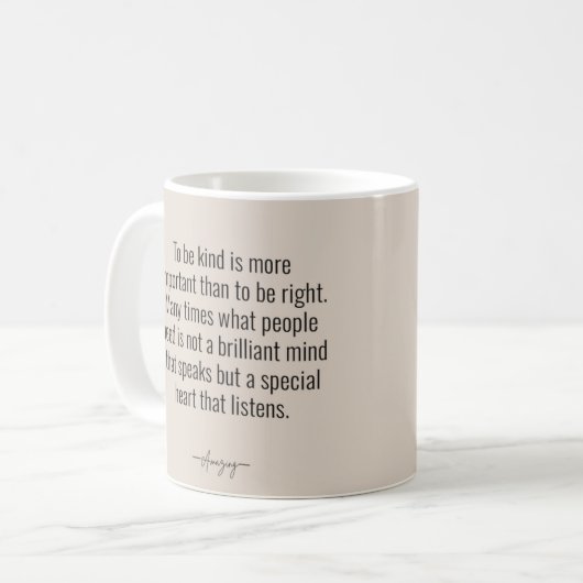 UM EINE ART TASSE ZU SEIN (Vorderseite Links)