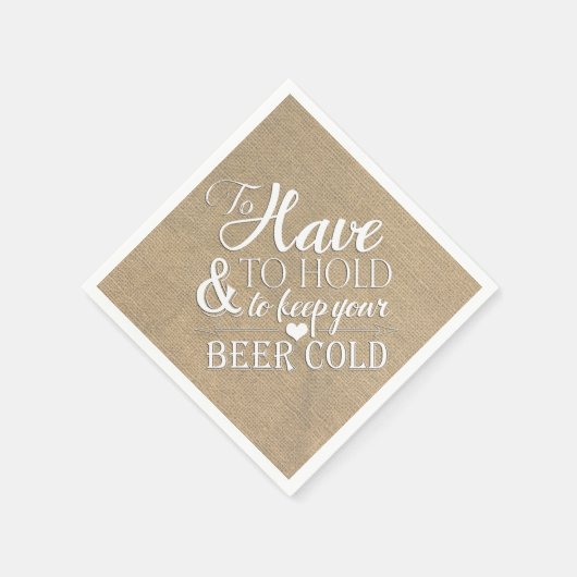 Um eine Bierkältezeremonie Behalten Serviette (Ecke)