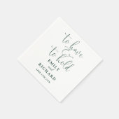 Um eine Smaragdgrüne Hochzeit zu haben und eine Sk Serviette (Ecke)