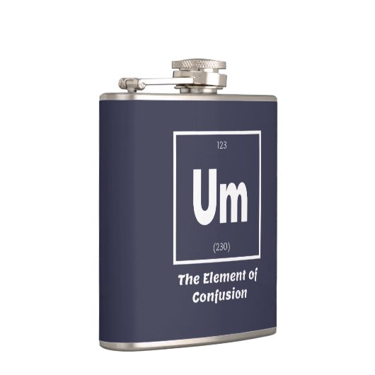 Um Element Verwirrung Chemestry Funny Flachmann (Rechts)