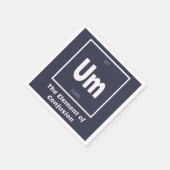 Um Element Verwirrung Chemestry Funny Serviette (Ecke)