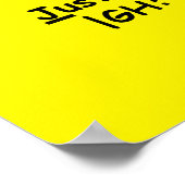 "Um es weniger zu halten" großes Poster (Ecke)