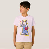 Um gatinho muito fofo te oferecendo uma flor! T-Shirt (Vorne ganz)