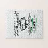 Um Glück zu lernen, Lehren aus dem Zitat des Leben Puzzle (Horizontal)