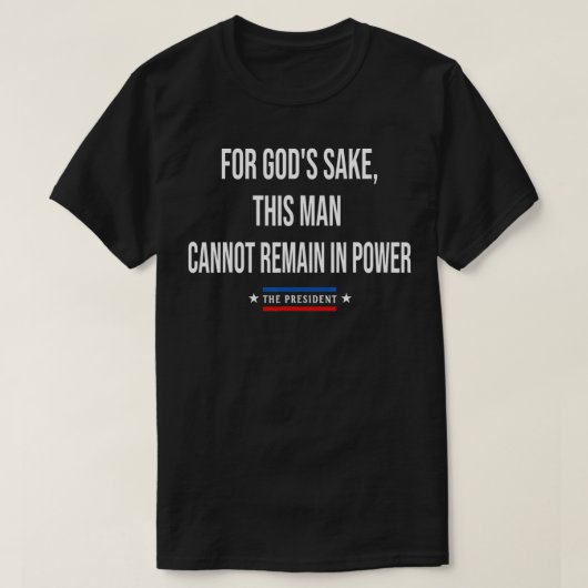 Um Gottes willen kann dieser Mann nicht im Power b T-Shirt (Design vorne)