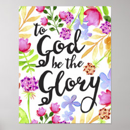 Um Gottes willen sei der Kunstdruck mit der Blume  Poster