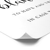 Um Hochzeitsdecke unterschreiben zu lassen und zu  Poster (Ecke)