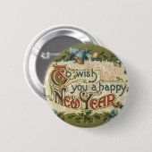 Um Ihnen ein glückliches neues Jahr zu wünschen, V Button (Vorne & Hinten)