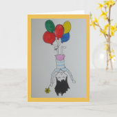 Um Ihren Geist ANZUHEBEN - Unterstützung-erhalten Karte (Gelbe Blume)