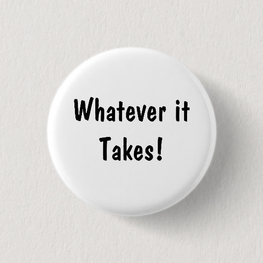 Um jeden Preis! Button (Vorderseite)