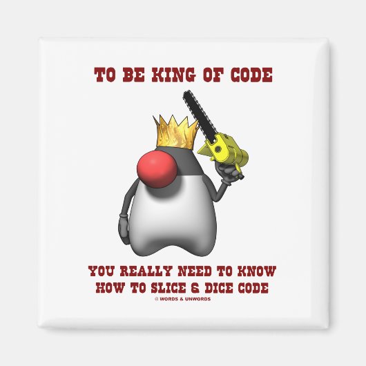 Um King of Code zu sein, muss man Dice wirklich ke Magnet (Vorne)
