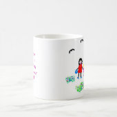 Um Mama auf Ihren ersten Muttertag... Kaffeetasse (Mittel)