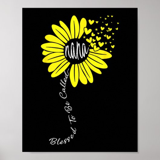 Um Nana Happy Mütter Day Sunflower Fami genannt zu Poster (Vorne)