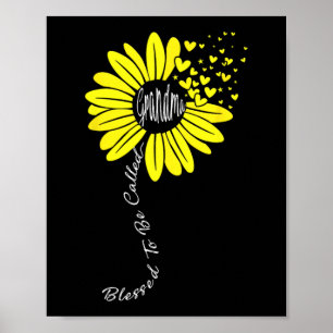 Um Oma genannt zu werden Muttertag Sonnenblume Fam Poster