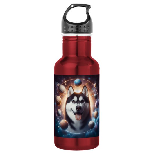 Um PET no espaço Edelstahlflasche (Vorderseite)