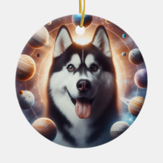 Um PET no espaço Keramik Ornament