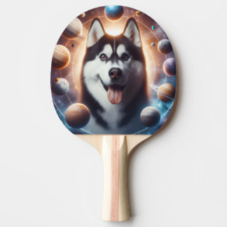 Um PET no espaço Tischtennis Schläger
