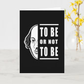 Um Shakespeare zu sein oder nicht zu sein, zitiere Karte (Gelbe Blume)