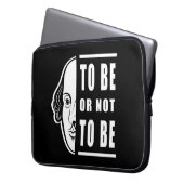 Um Shakespeare zu sein oder nicht zu sein, zitiere Laptopschutzhülle (Vorderseite Links)