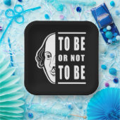 Um Shakespeare zu sein oder nicht zu sein, zitiere Pappteller (Party)