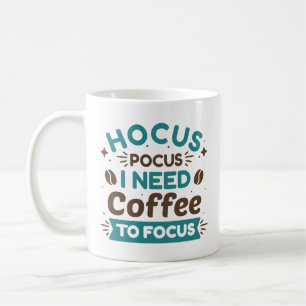 Um sich auf den Pokus zu konzentrieren, brauche ic Kaffeetasse